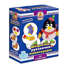Гра настільна розважальна Crazy Koko "Шкарпетки-рукавичка" VT8025-05 "Vladi Toys" в коробці