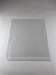 Пакет прозорий поліпропіленовий + скотч 45*49+4\25мк +скотч (1000 шт)