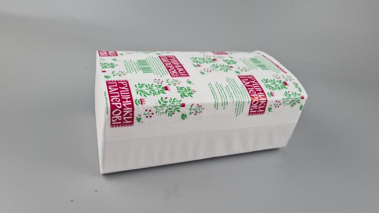 Рушник паперовий v-складка біле (1500листів) Харків (1 пачка), фото 1