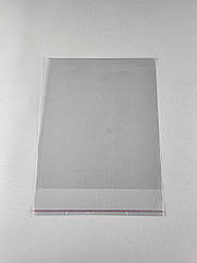 Пакет прозорий поліпропіленовий + скотч 22*25+4\25мк +скотч (1000 шт)