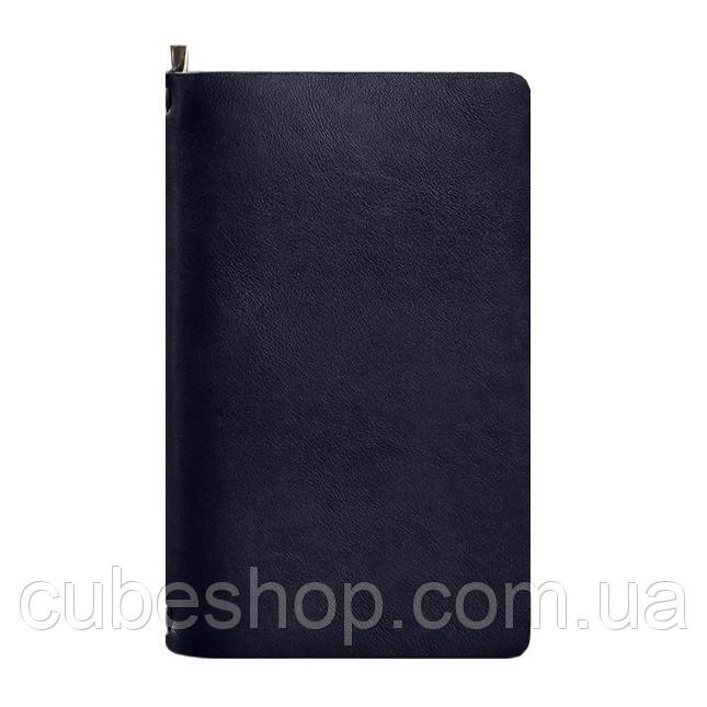 Шкіряний блокнот софт-бук 8.0 (темно-синій), шкіра Krast
