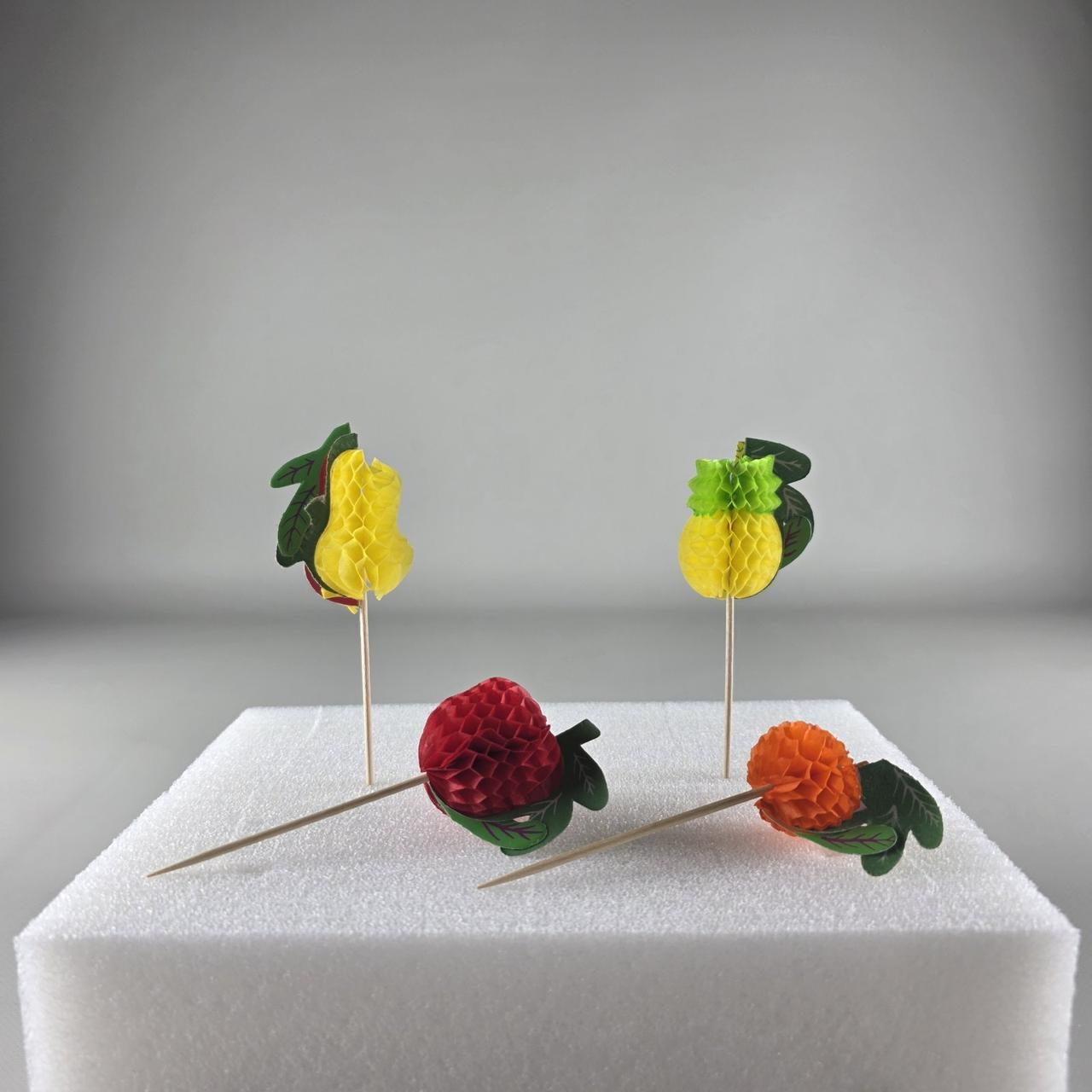 Шпилька для страв "Овочі" 100шт 10см (1 пач.), фото 1