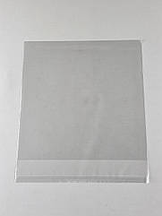 Пакет прозорий поліпропіленовий + скотч 23*23+4\25мк +скотч (1000 шт)