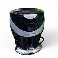 Кавоварка крапельна чорна з сірим 600 Вт 0,4 л Maestro MR-402_Black