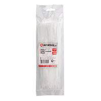 Хомут пластиковий 2,5*200 мм, білий, 100 од. INTERTOOL TC-2520