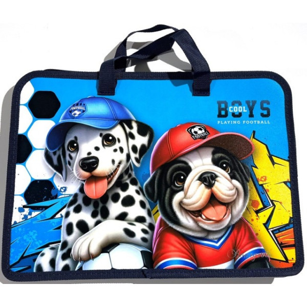 Папка-портфель на блискавці А4+ "Bourgeois" /Р0262/ 1 відд. з довгими ручками 500мкм  (1/5/100), фото 1