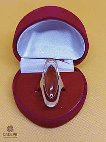 Золота Каблучка зі вставкою бурштин