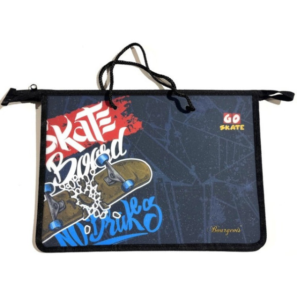 Папка-портфель на блискавці А4+ "Bourgeois" /Р0232/ 600 мкм (1/5/100), фото 1