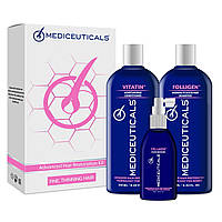 Набір для стимулювання росту волосся для жінок Advanced Hair Restoration Kit Mediceuticals, 2х250 мл +125 мл