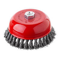 Щітка чашкова 150 мм, для КШМ, М14 (пучки крученого дроту) INTERTOOL BT-2150