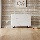 Подвійний керамічний обігрівач c програматором Flyme 800PW білий мармур, фото 4