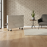 Подвійний керамічний обігрівач c програматором Flyme 800PW білий мармур, фото 3