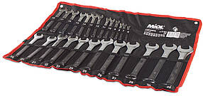 Набір ключів ріжково накидних 25шт, 6-32 мм, CrV Miol 51-825