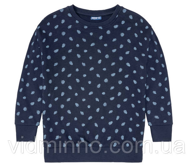 Джемпер світшот (двонитка, петелька) Pepperts для дівчинки підлітка, 146-152, 10-12 років, листя, фото 1