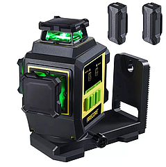 Лазерний рівень Firecore F95T-XG 3D (12 ліній) 360 нівелір (Зелений промінь) 3000 мА з 2 акумуляторами
