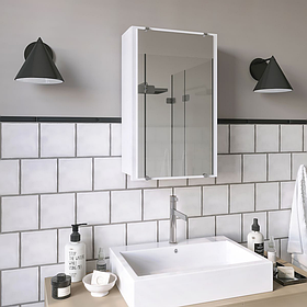 Настінне дзеркало-6 з полицями