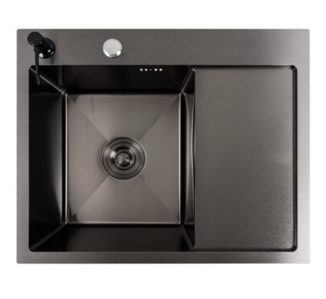 Кухонна мийка Handmade dante 58х48х21 см з нержавіючої сталі, чорний