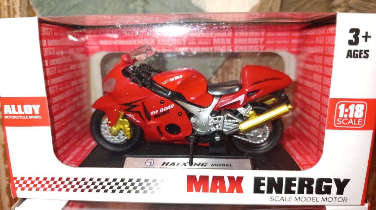 Модель мотоцикла Японія перегоновий, Масштаб 1:18, фото 1