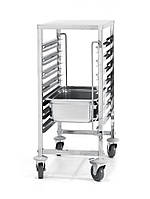 Візок Hendi для лотків GN 1/1 (7 рівнів, з робочою поверхнею)