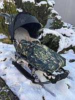 Зимові санки для дітей Rasper VIP 7в1 (теплий чохол, Польща)