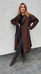 Жіноче пальто; Колір чорний, сірий, шоколадний   ; Розмір 42-44,46-48,50-52 ;