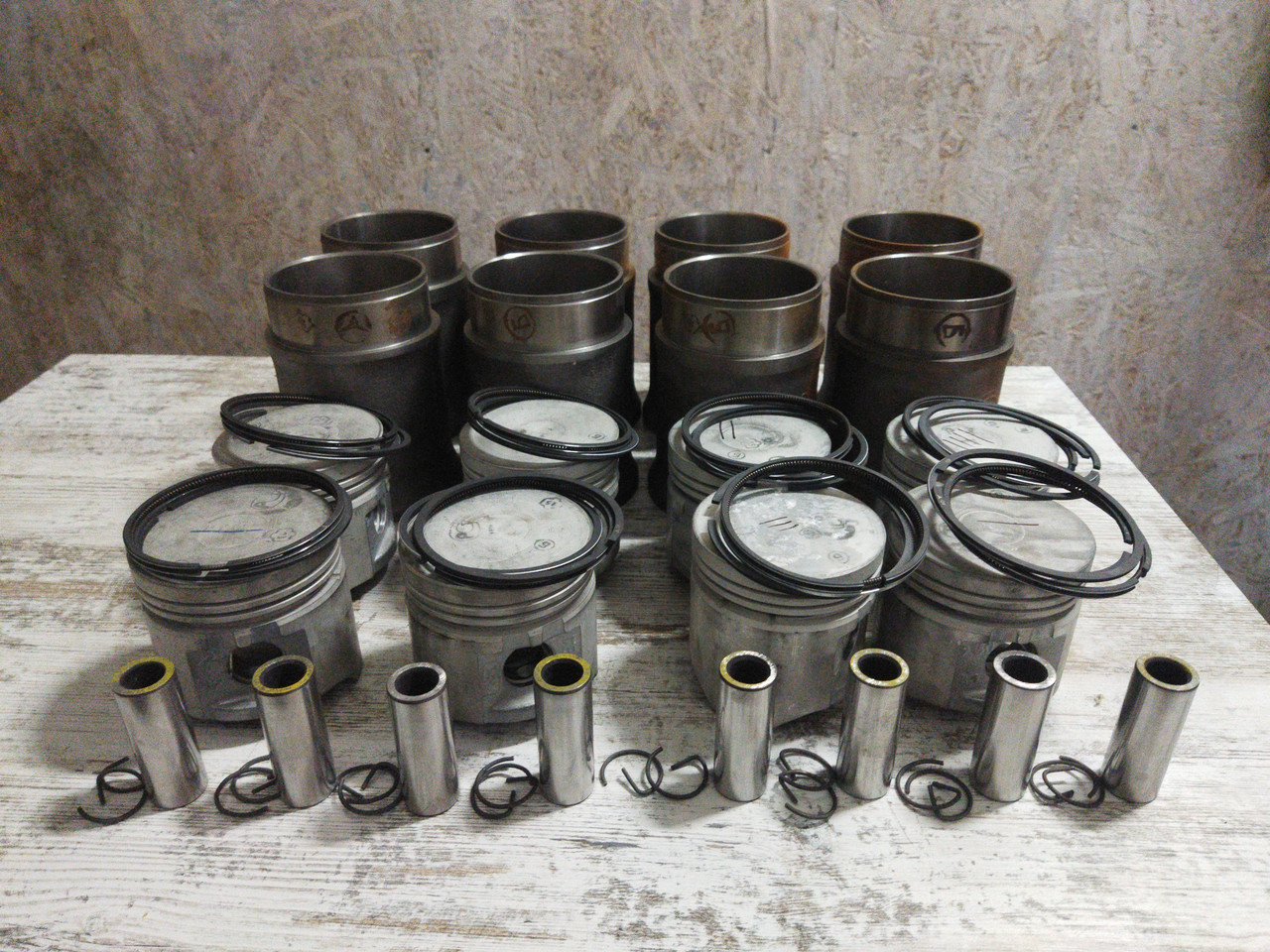 Гільзо-комплект ГАЗ-53 (на 8 циліндрів) (Г+П+Пал+Кільця+Ст кільця) ЗМЗ, фото 1