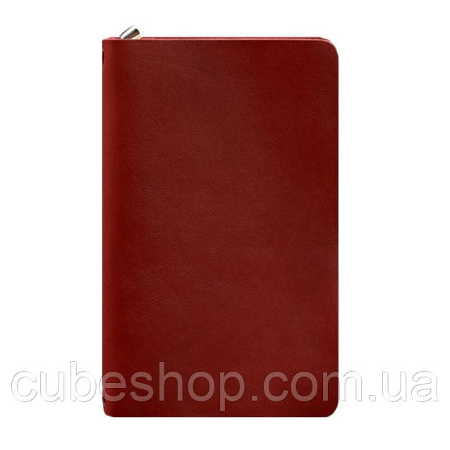 Шкіряний блокнот софт-бук 8.0 (червоний), шкіра Krast