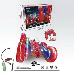 Машина перевертиш на радіокеруванні Маквин акумулятор 3.7 V, пульт 2.4 G, підсвічування, обертається на 360