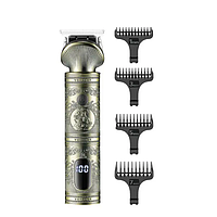 Професійний тример акумуляторний V-962 з 4 насадками для стрижки вусів та бороди USB 5 В V962SL