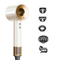 Фен стайлер для волосся 5 в 1 Supersonic Premium 1600 Вт 5 насадок 3 режими швидкості Білий PH770W