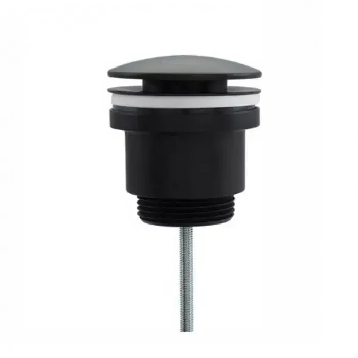 Донний клапан Frap F62-7 натискний, 1 1/4", чорний, фото 1