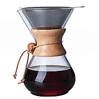 Кемекс для кави Chemex 800 мл. з багаторазовим фільтром