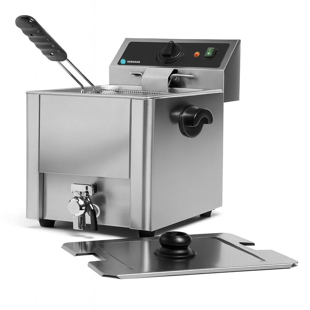 Фритюрниця HURAKAN HKN-FT8N одинарна з краном 8 л