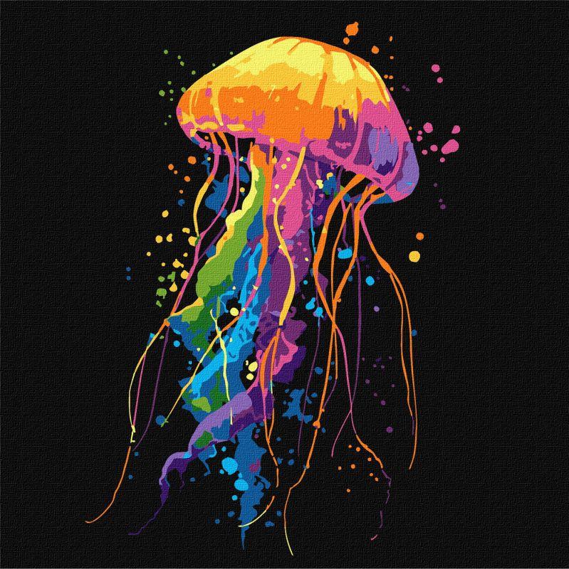 Картина за номерами Яскрава медуза 30*30 см Ідейка KHO 6825, фото 1