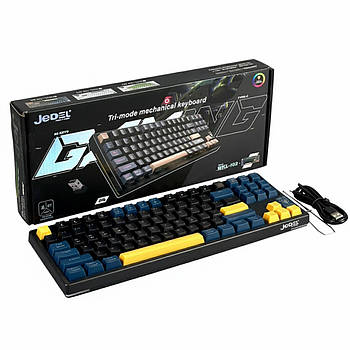 Безпровідна клавіатура з RGB підсвіткою, JEDEL WKL-102 / Механічна клавіатура / Бездротова клавіатура
