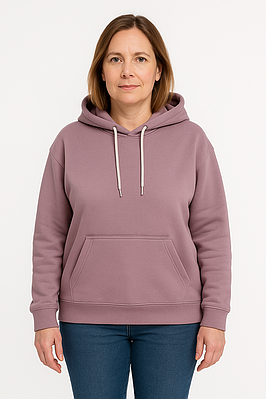Худі жіноче стильне з капюшоном фіолетове Azna