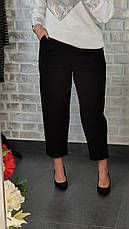 Жіночі укорочені штани з поясом-резинкою та зав'язкою | Осінь 2025 | Щільний Трикотаж | Норма і батал, фото 4