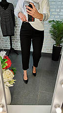 Жіночі укорочені штани з поясом-резинкою та зав'язкою | Осінь 2025 | Щільний Трикотаж | Норма і батал, фото 3