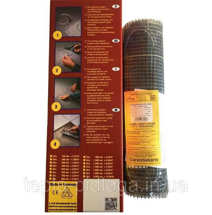 3.0 М² 540 Вт Arnold Rak Standart FH-EC Нагрівательний мат серії Стандарт 180вт/м², фото 1