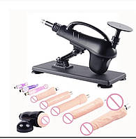 Секс машина 9 насадок, с фаллоимитаторами, вибраторами на пульте + 9 насадок  Sex Machine