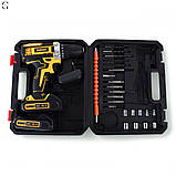 Шуруповерт акумуляторний DeWalt 24V з набором інструментів у кейсі, 2 акумулятори 5.0Ah, фото 5