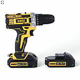 Шуруповерт акумуляторний DeWalt 24V з набором інструментів у кейсі, 2 акумулятори 5.0Ah, фото 10