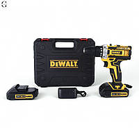 Шуруповерт акумуляторний DeWalt 21V з набором інструментів у кейсі, 2 акумулятори 2.0Ah