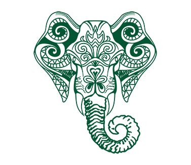 Інтер'єрна вінілова наклейка на шпалери Ганеша (індійські візерунки слон ПВХ наклейки) матова 840х970 мм - фото 3 - id-p194238527