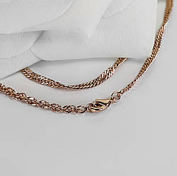 Ланцюжок Кордовий 55899 ширина 2.5 мм позолота РО довжина 60