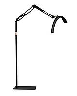 Безтіньова Led лампа для бьюті майстра універсальна AND, 40 Вт, чорна