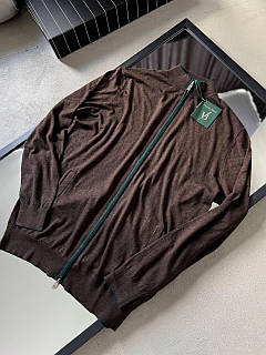 Трикотажна кофта Vincenzo Balenti коричневого кольору