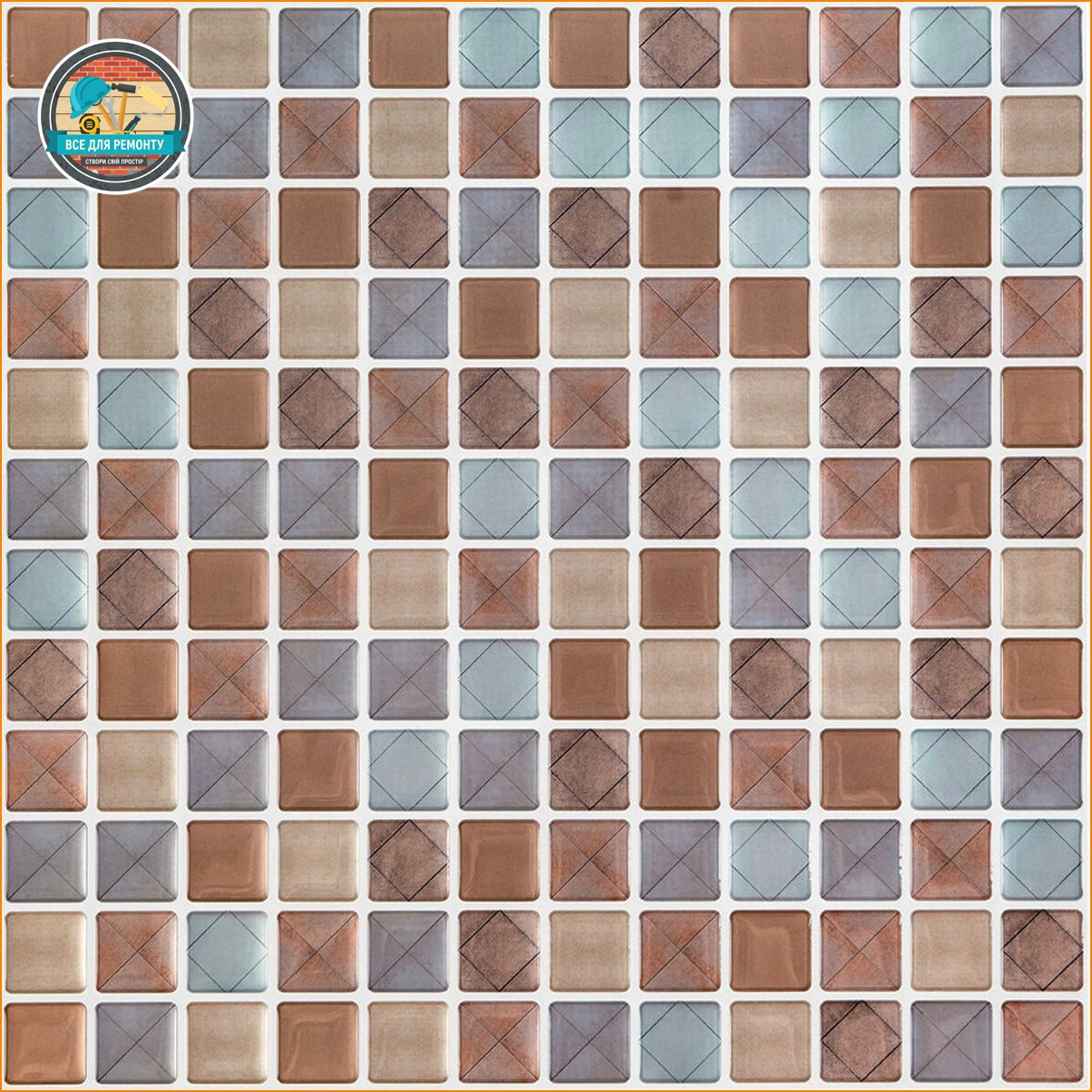 Самоклеюча поліуретанова плитка 235х235х1мм (D) SW-00001939, фото 1