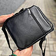 Чоловіча сумка з натуральної шкіри Alex 25 × 21 × 6 см, фото 6