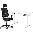 Комплект Mealux PowerDesk Lite Black + Leo Air Plus Black (арт. EVO-201 Lite W/W +Y 546 KB)